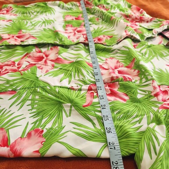 Judith Hart Blouse Size 22W Floral Hawaiian Shirt Front Buttons - Picture 6 of 9